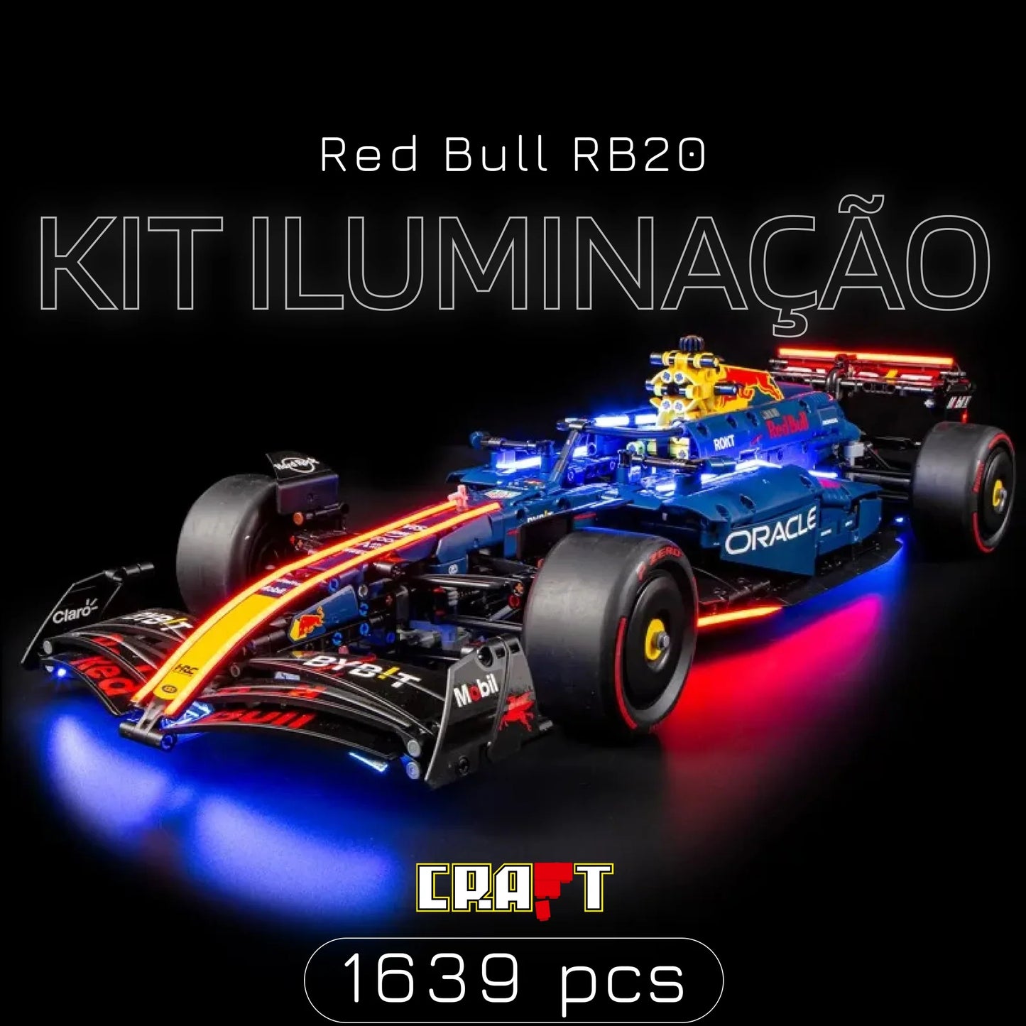 Fórmula 1 - Red Bull RB20 Oracle (1639 peças)