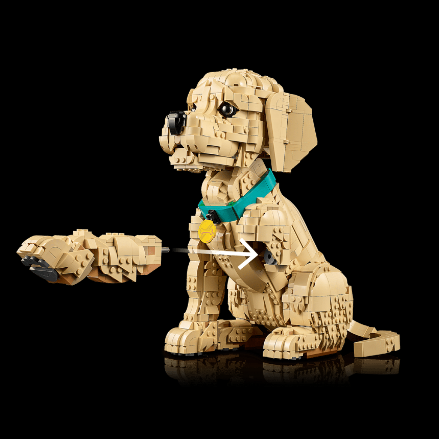 Cachorrinho Golden Retriever (2102 peças)