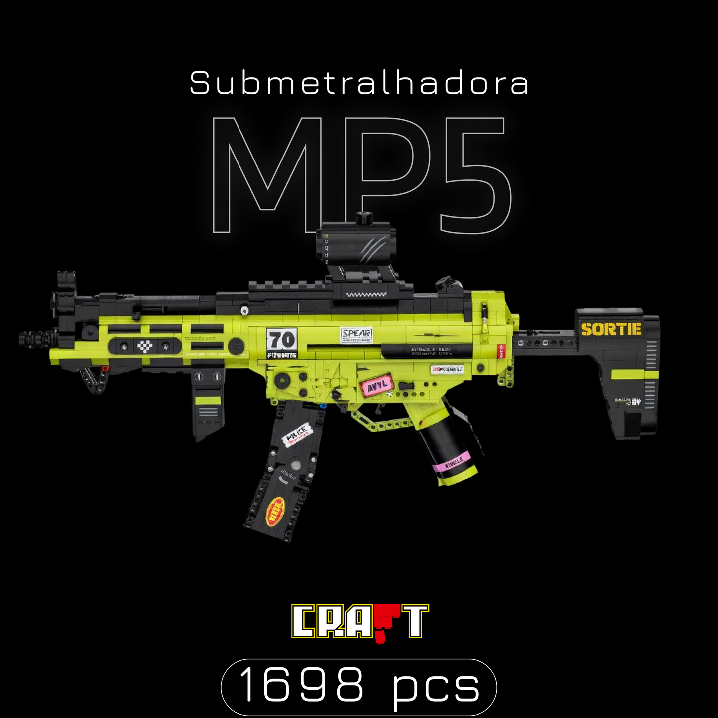 Submetralhadora MP5 (1698 peças)