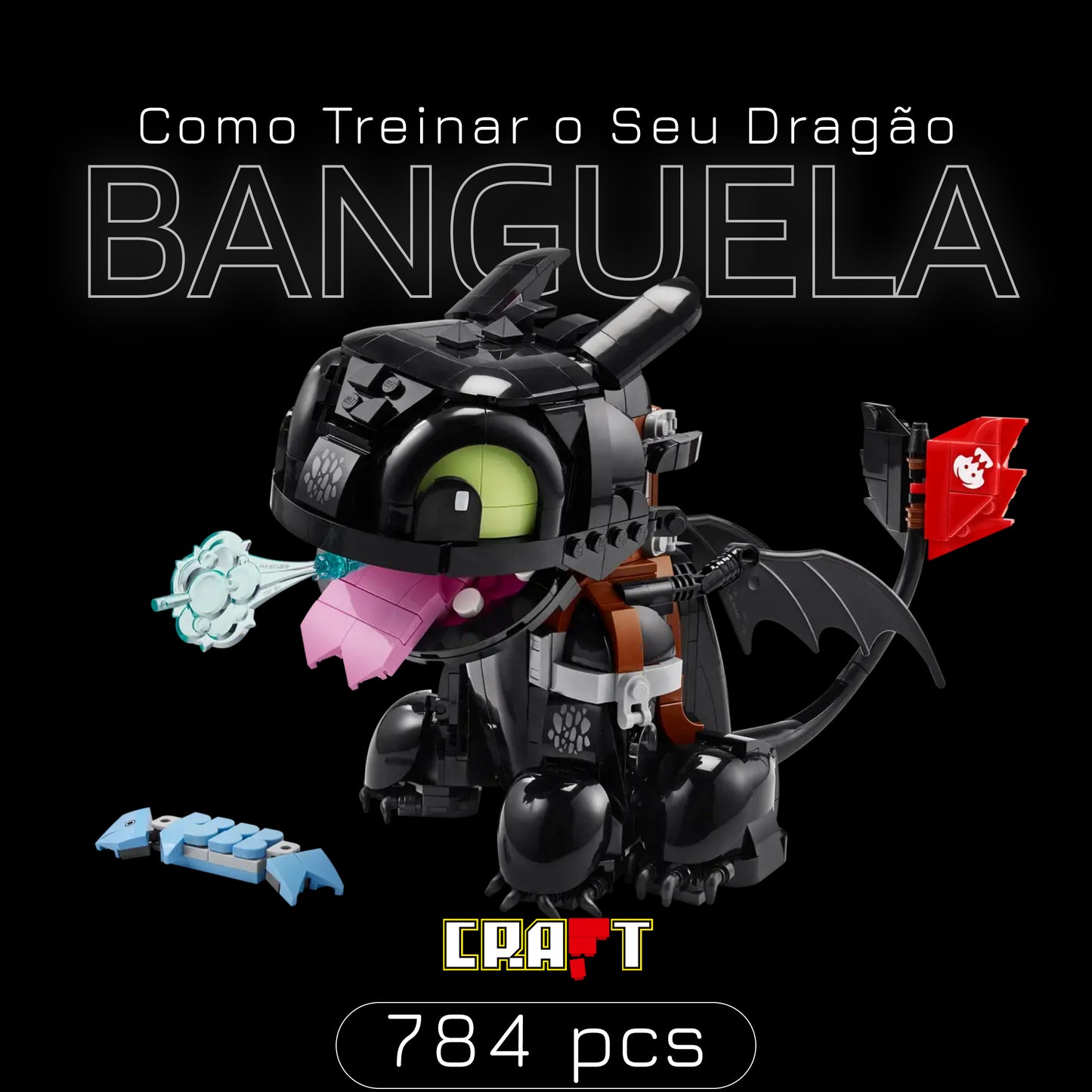 (52% OFF) Como Treinar o Seu Dragão - Banguela (784 peças)