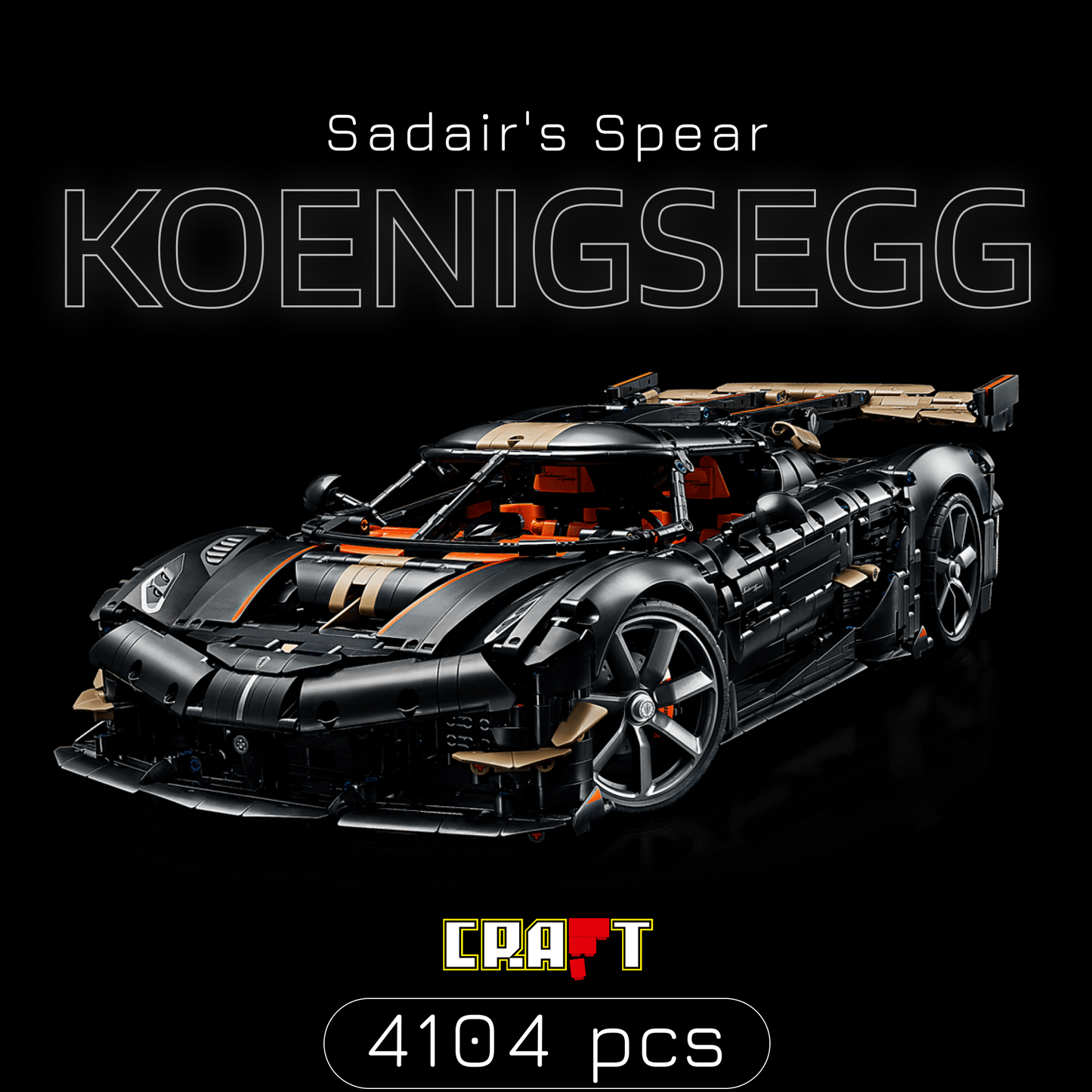 Koenigsegg Sadair's Spear - Megacar (4104 peças)