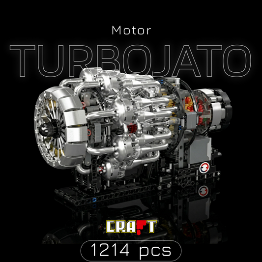 Motor Turbojato Mecânico (1214 peças)