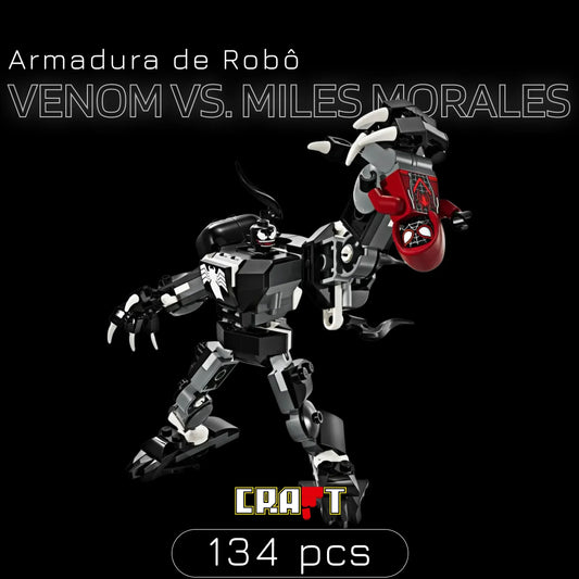 Armadura de Robô - Venom vs. Miles Morales (134 peças)