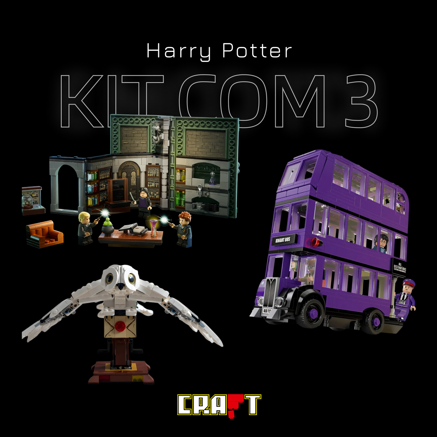 Compre Junto! Aula de Poções + Nôitibus Andante + Hedwig