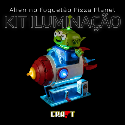 Kit de Iluminação para Alien no Foguetão Pizza Planet