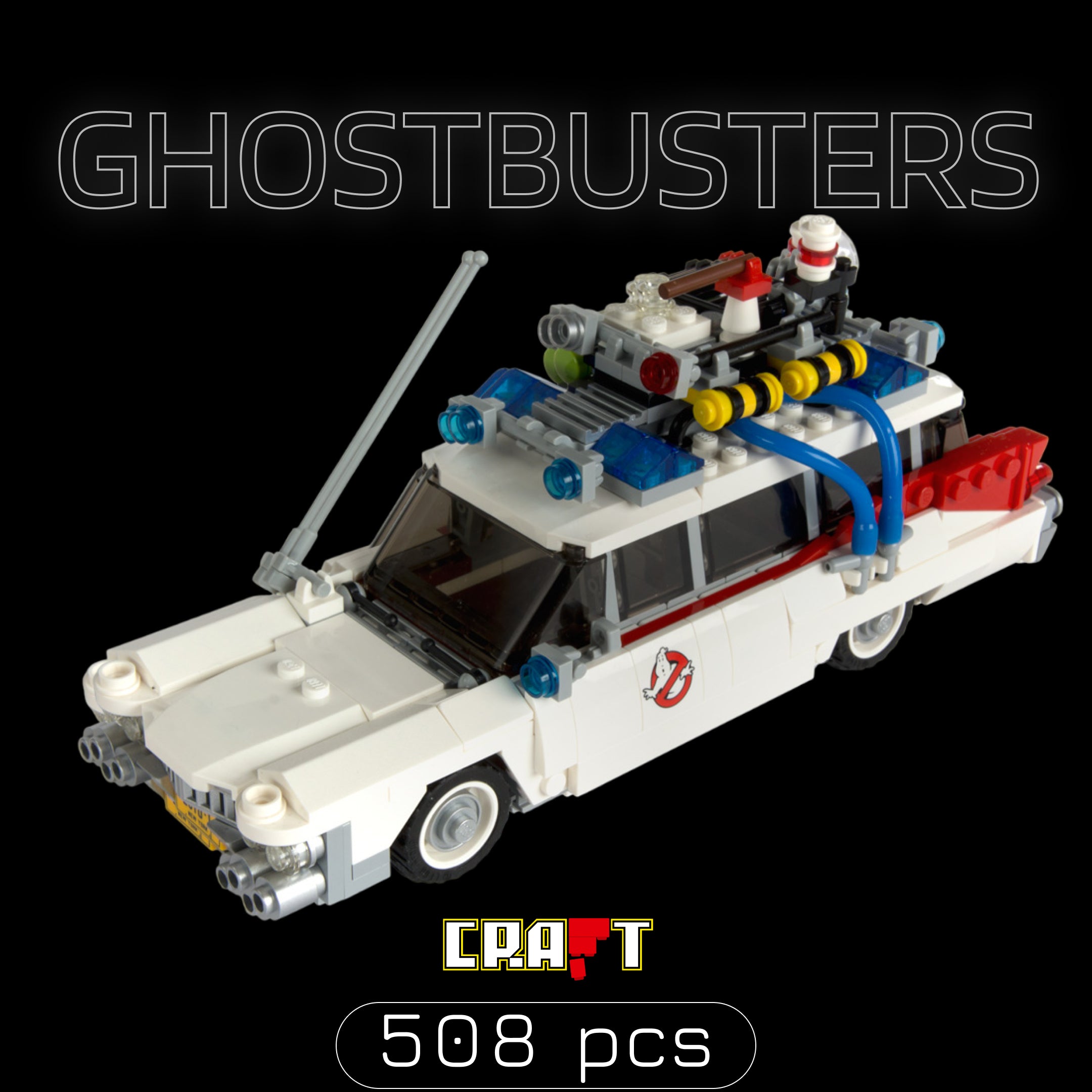 Cadillac ECTO-1 dos Caça-Fantasmas (508 peças) – Brics Craft