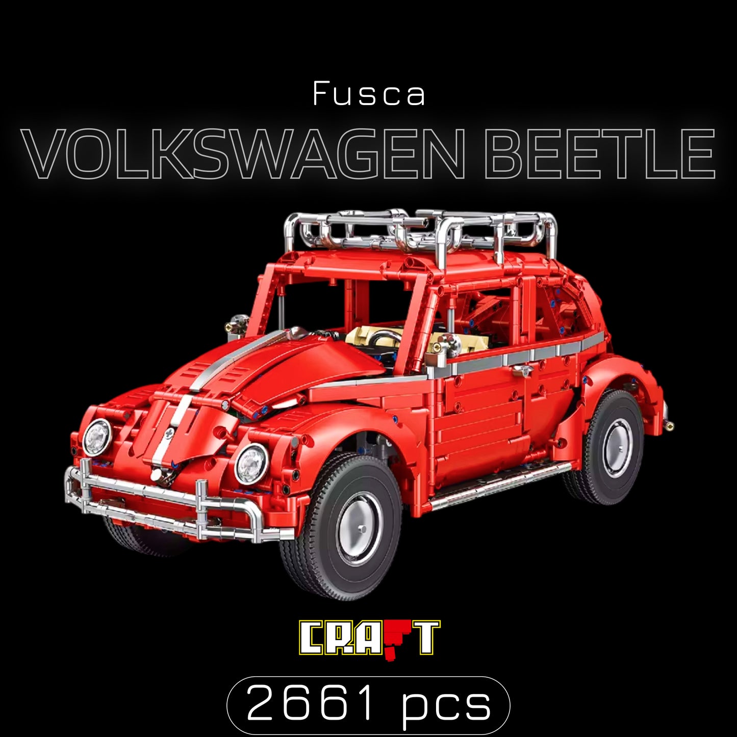 Fusca - Volkswagen Beetle (2661 peças)