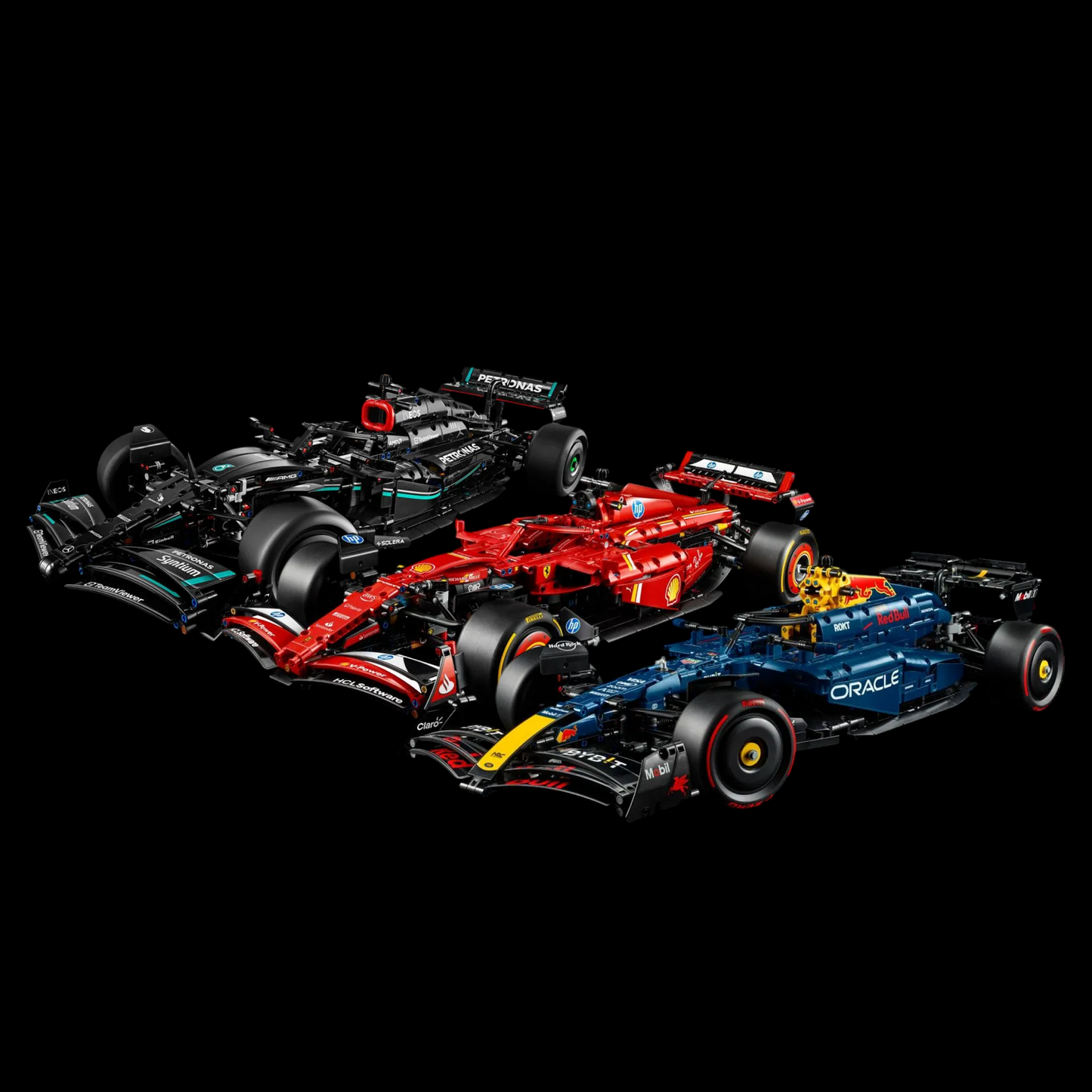 Compre Junto! As Três Fórmula-1 Mais Vendidas (Ferrari SF24, Mercedes AMG W14, Red Bull RB20)