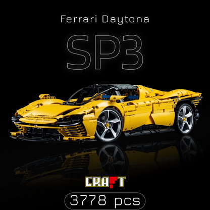 Ferrari Daytona SP3 Amarela (3778 peças)