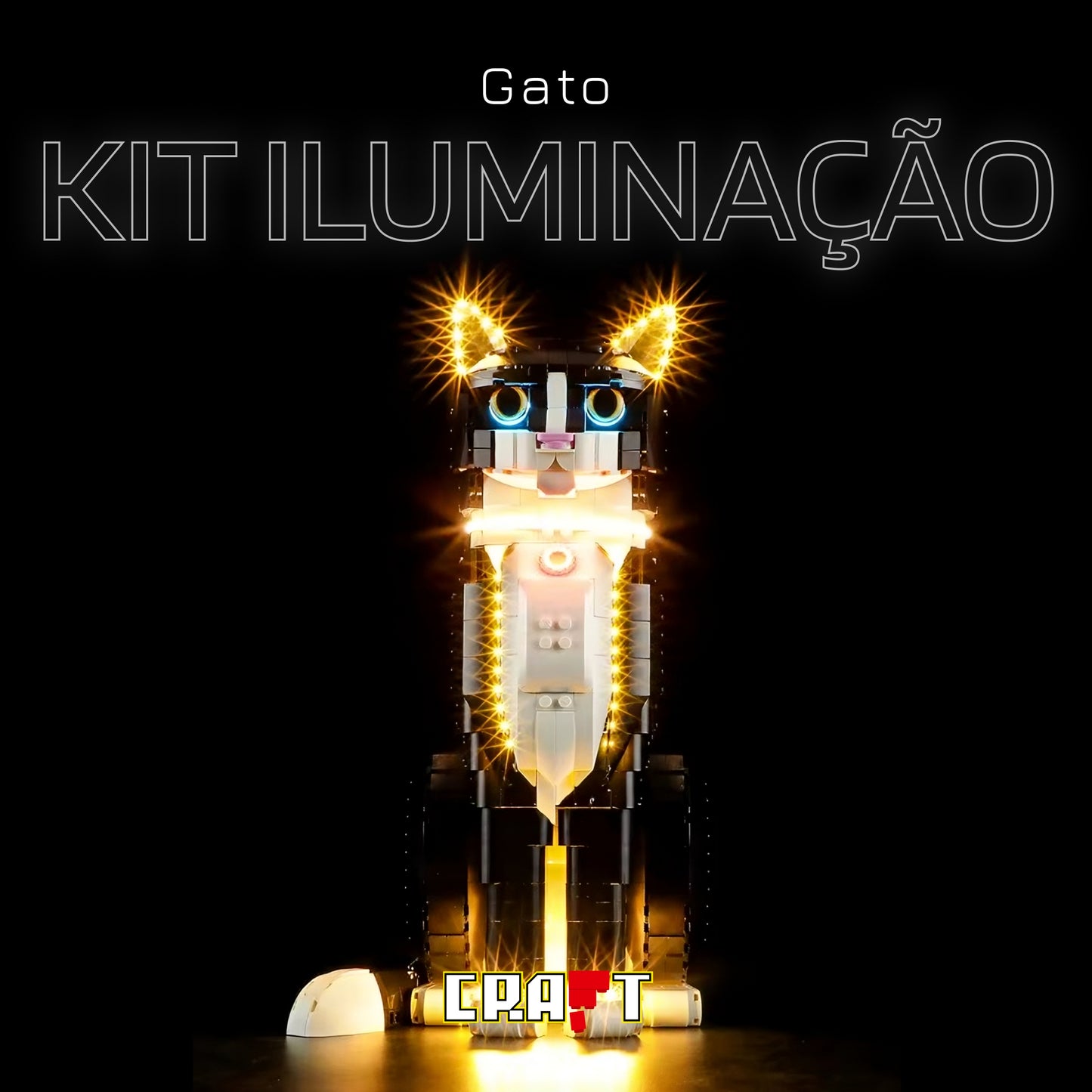 Kit de Iluminação para o Gato de Smoking (1710 peças)