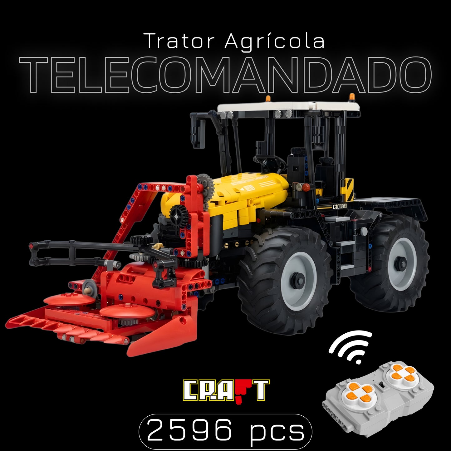 Trator Agrícola Telecomandado (2596 peças)