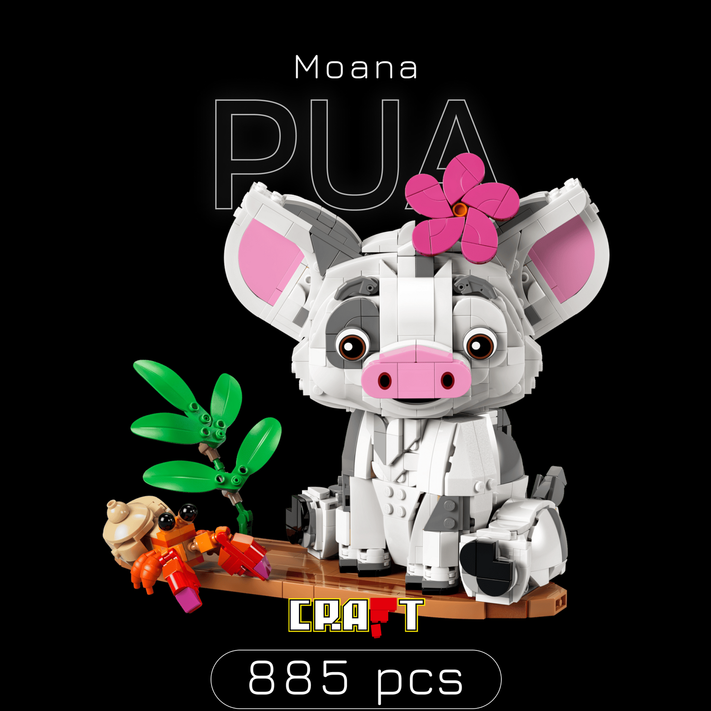 Moana - Pua (885 peças)