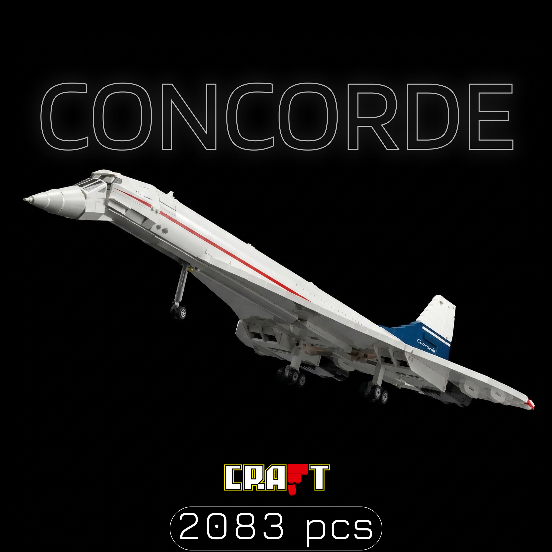 Concorde (2083 peças) – Brics Craft