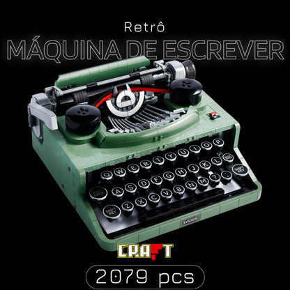 Máquina de Escrever Retrô (2079 peças)