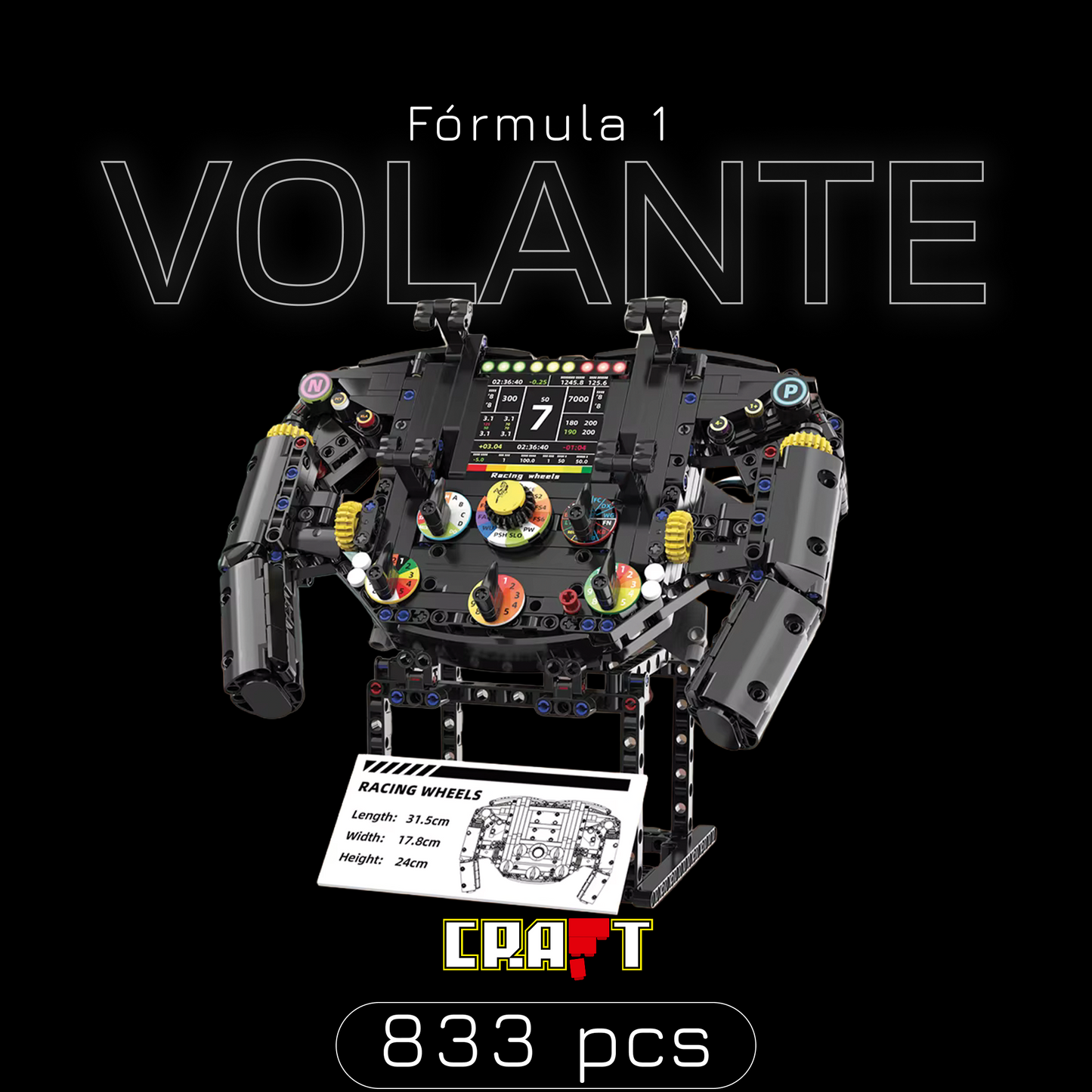 Volante F1 (833 peças)