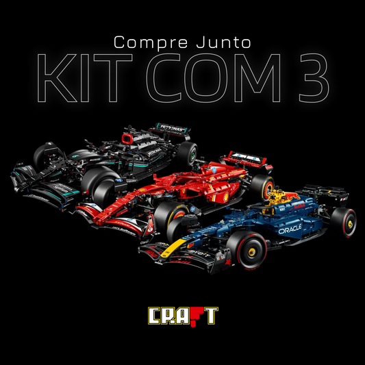 Compre Junto! As Três Fórmula-1 Mais Vendidas (Ferrari SF24, Mercedes AMG W14, Red Bull RB20)