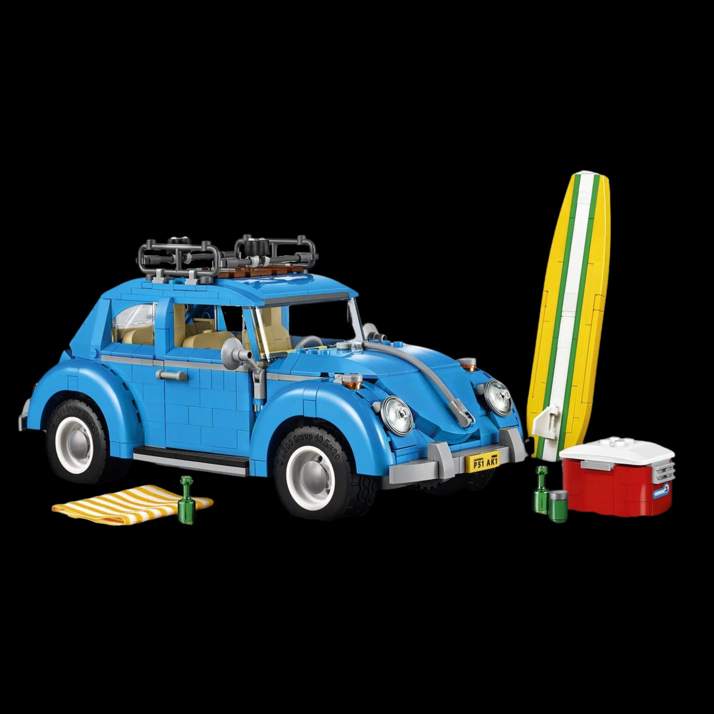 Fusca Azul do Surf (1193 peças)