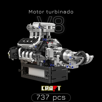 Motor V8 Turbinado (737 peças)