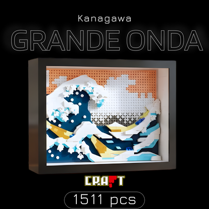 O Museu: A Grande Onda de Kanagawa (1511 micro-peças)