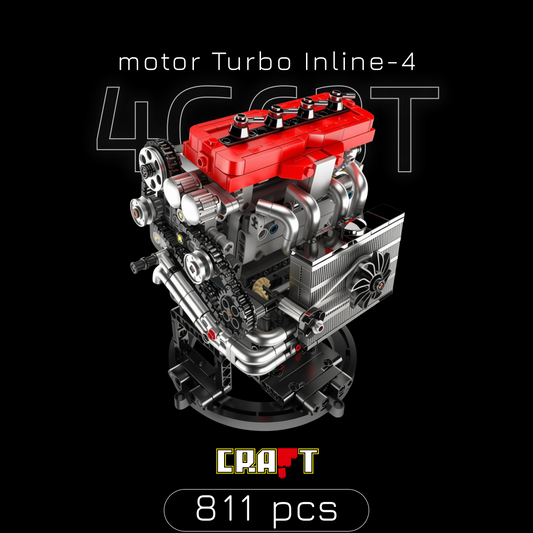 Motor 4G63T Turbo Inline-4 (811 peças)