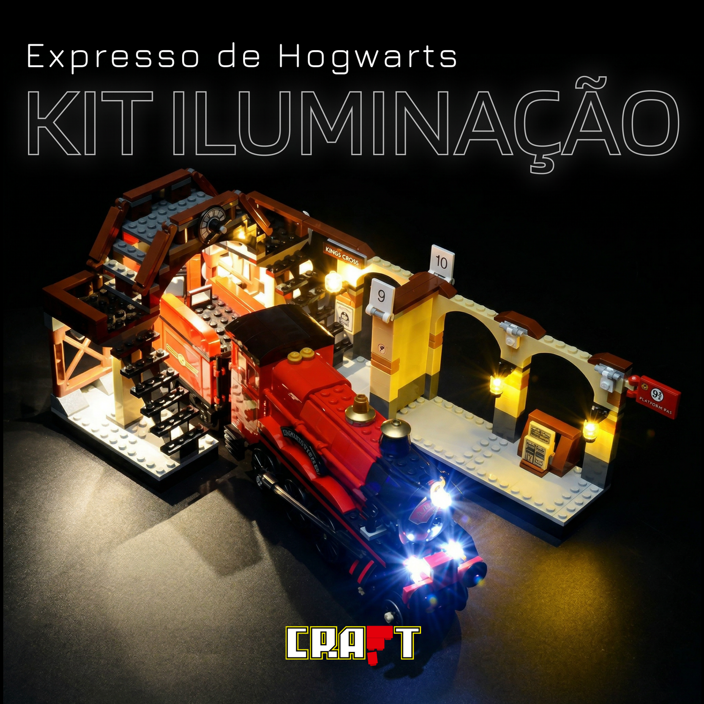 Kit de Iluminação para o Expresso de Hogwarts (801 peças)