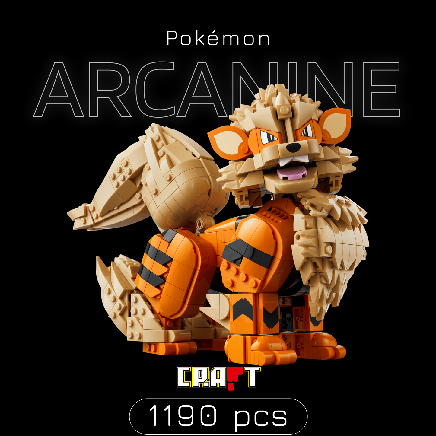 Pokémon - Arcanine (1190 peças)
