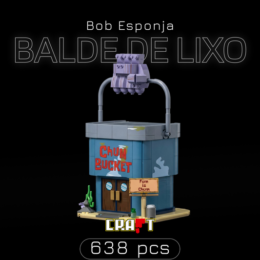 Bob Esponja - Balde de lixo (638 peças)