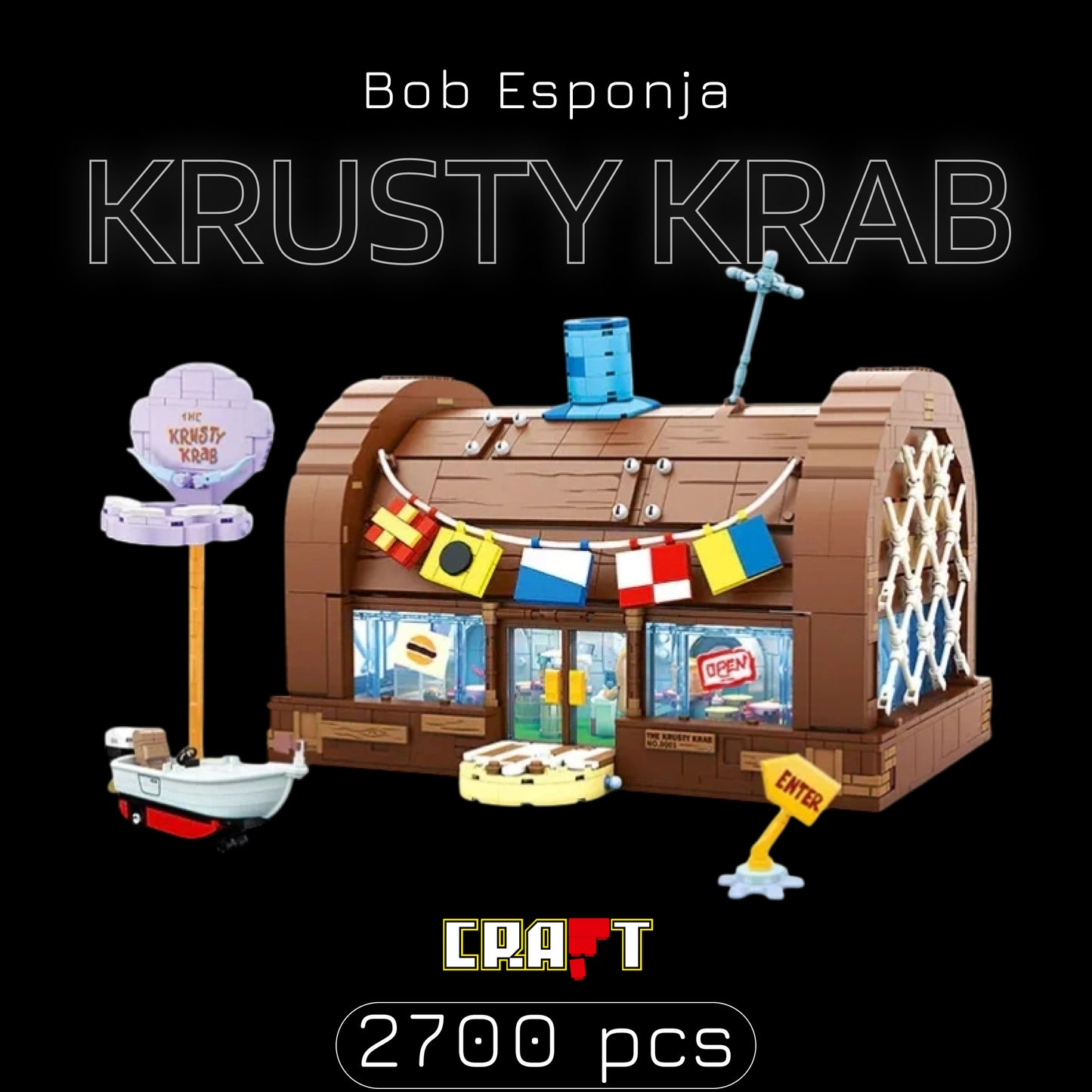 Bob Esponja - Krusty Krab (2700 peças)