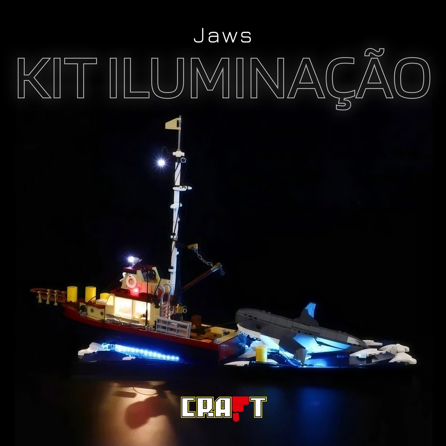 Kit de Iluminação para o Tubarão Mecânico (687 peças)