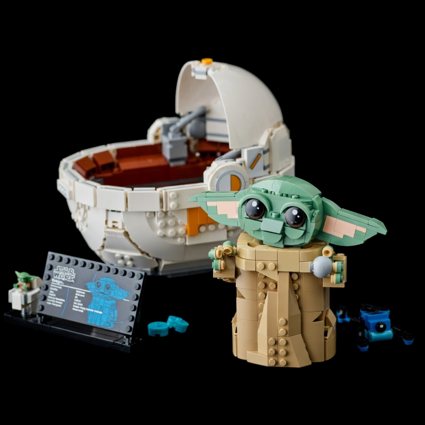 Baby Yoda no Carrinho Flutuante (1048 peças)
