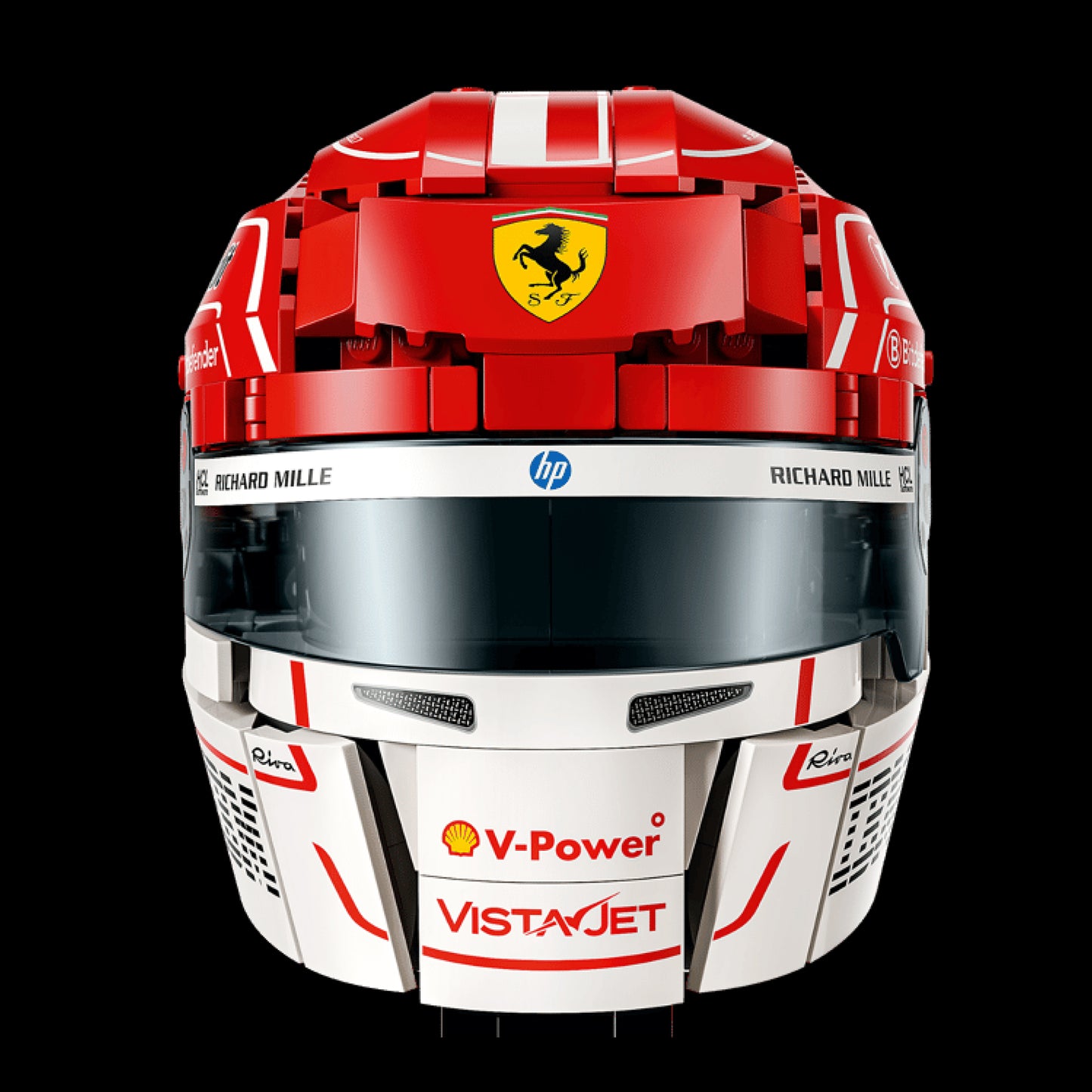 Capacete Ferrari HP - Charles Leclerc (886 peças)