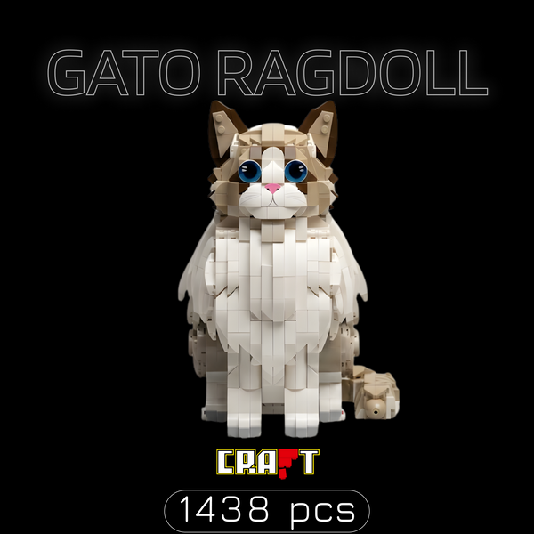 O Companheiro Perfeito: Gato Ragdoll (1438 peças) – Brics Craft