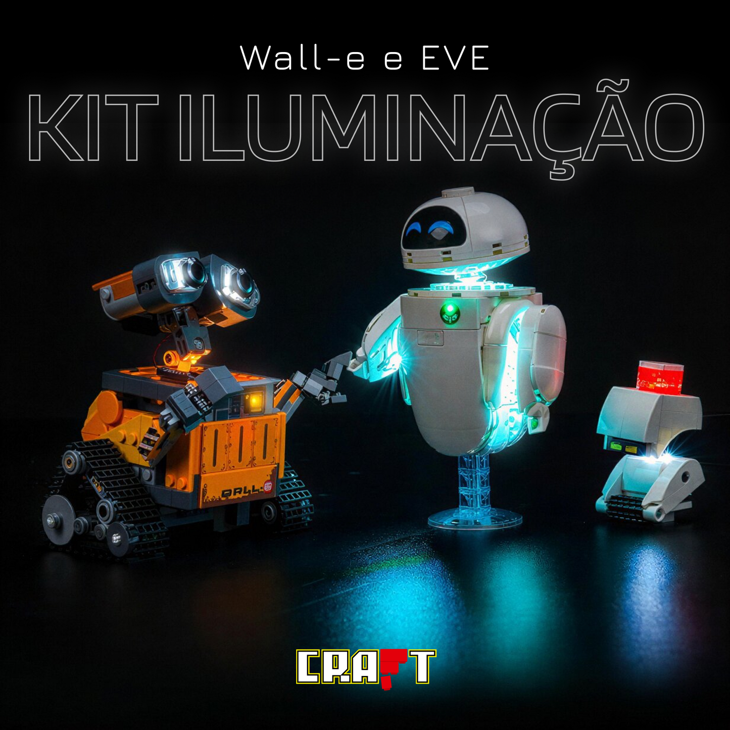 Kit de Iluminação o Wall-e e a EVA (811 peças)