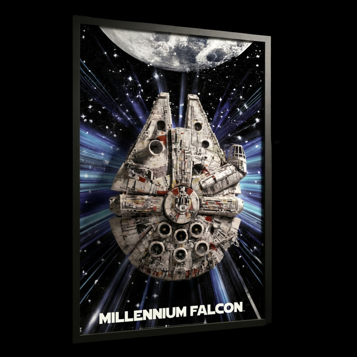 Quadro de Acrílico para Millennium Falcon (1381 peças)