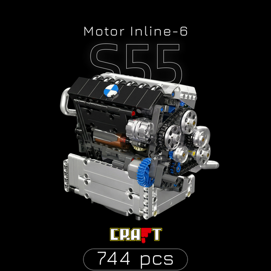 Motor S55 Inline-6 (744 peças)