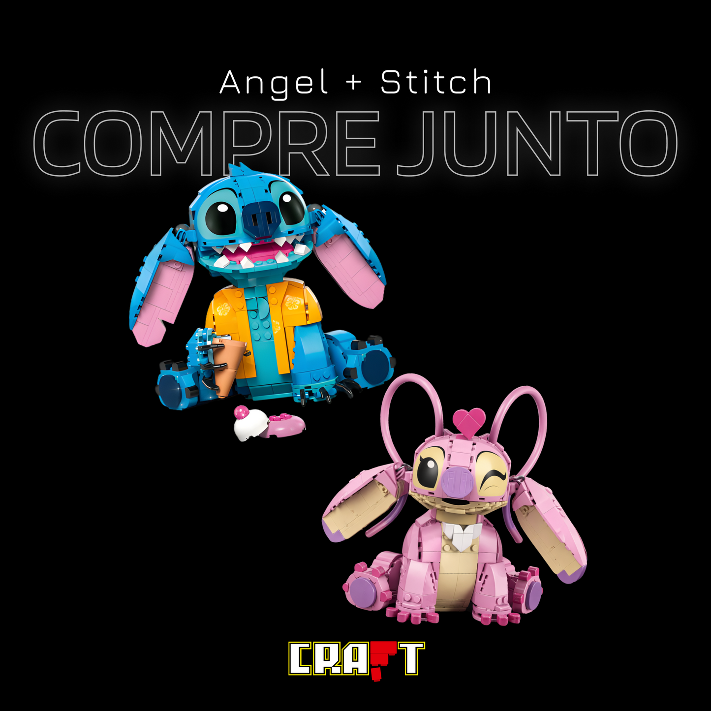 Compre Junto! Stitch + Angel
