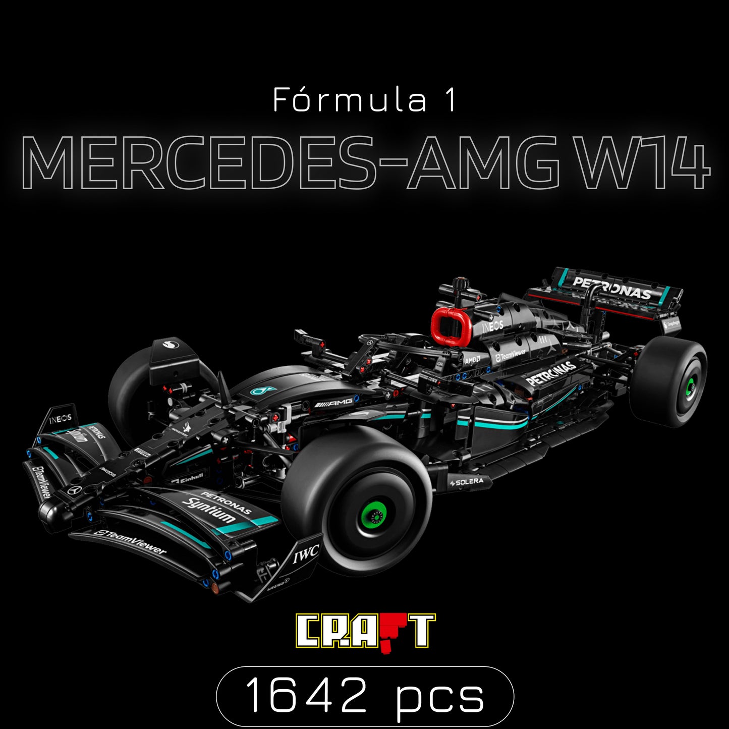 Fórmula 1 - Mercedes-AMG W14 (1642 peças)