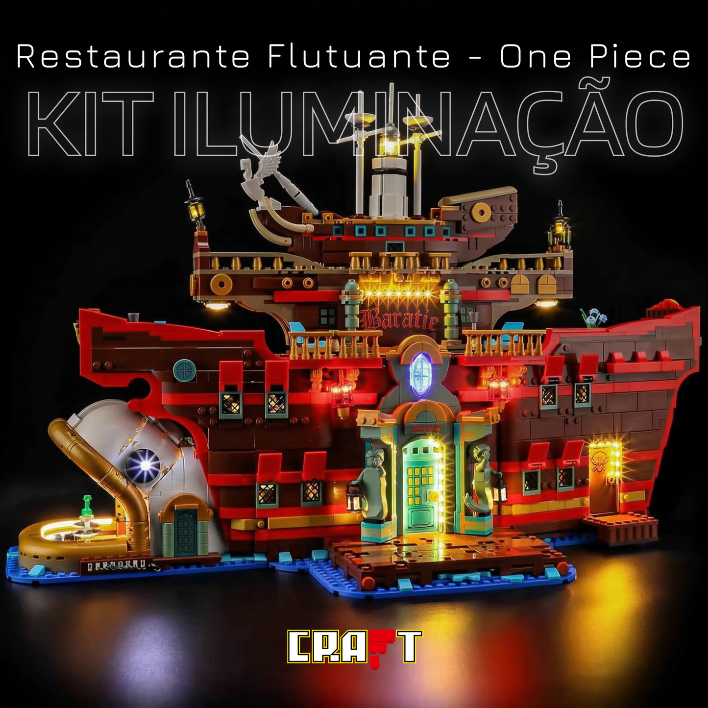 Kit de Iluminação para o Restaurante Flutuante Baratie (3402 peças)