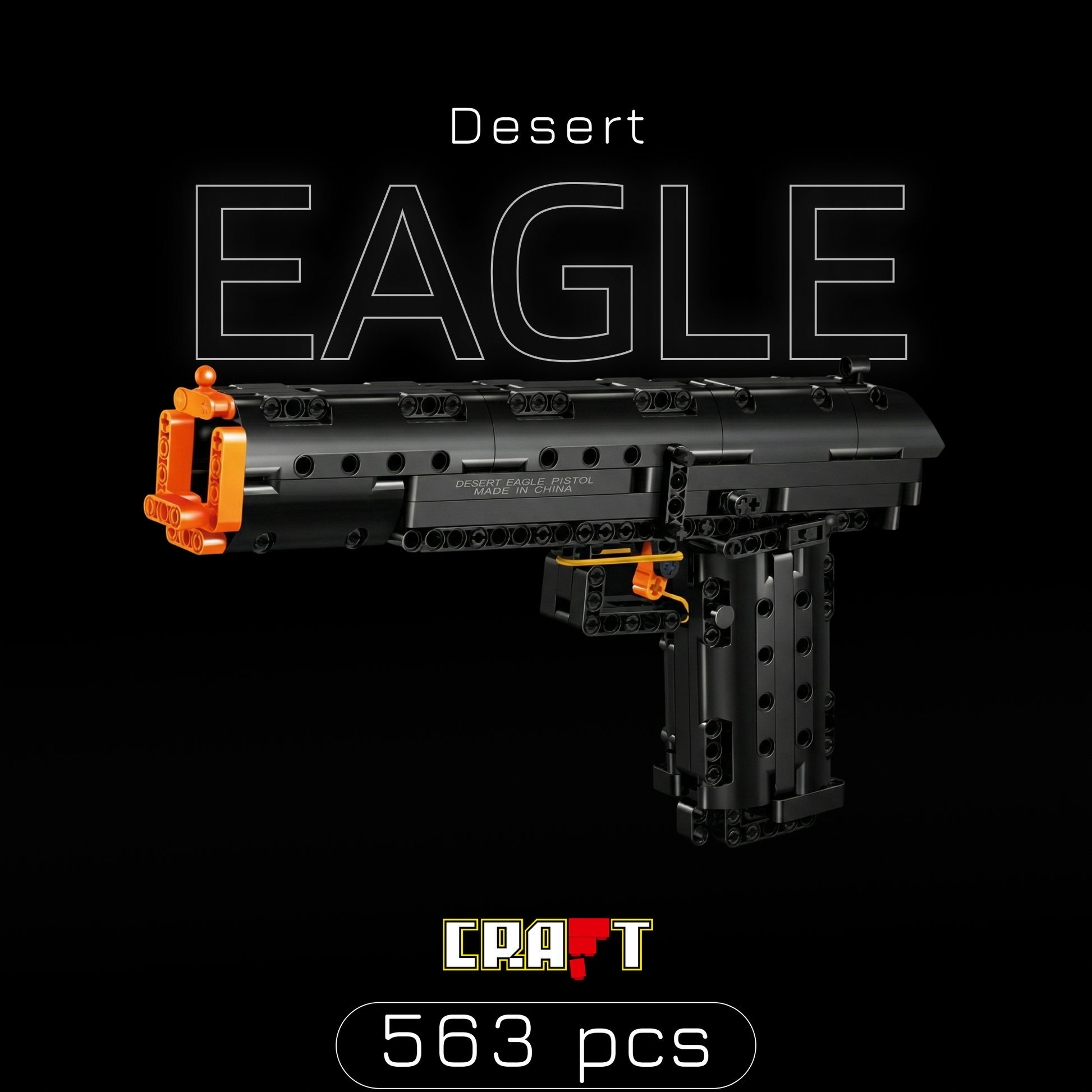 Pistola Desert Eagle (563 Peças) – Brics Craft