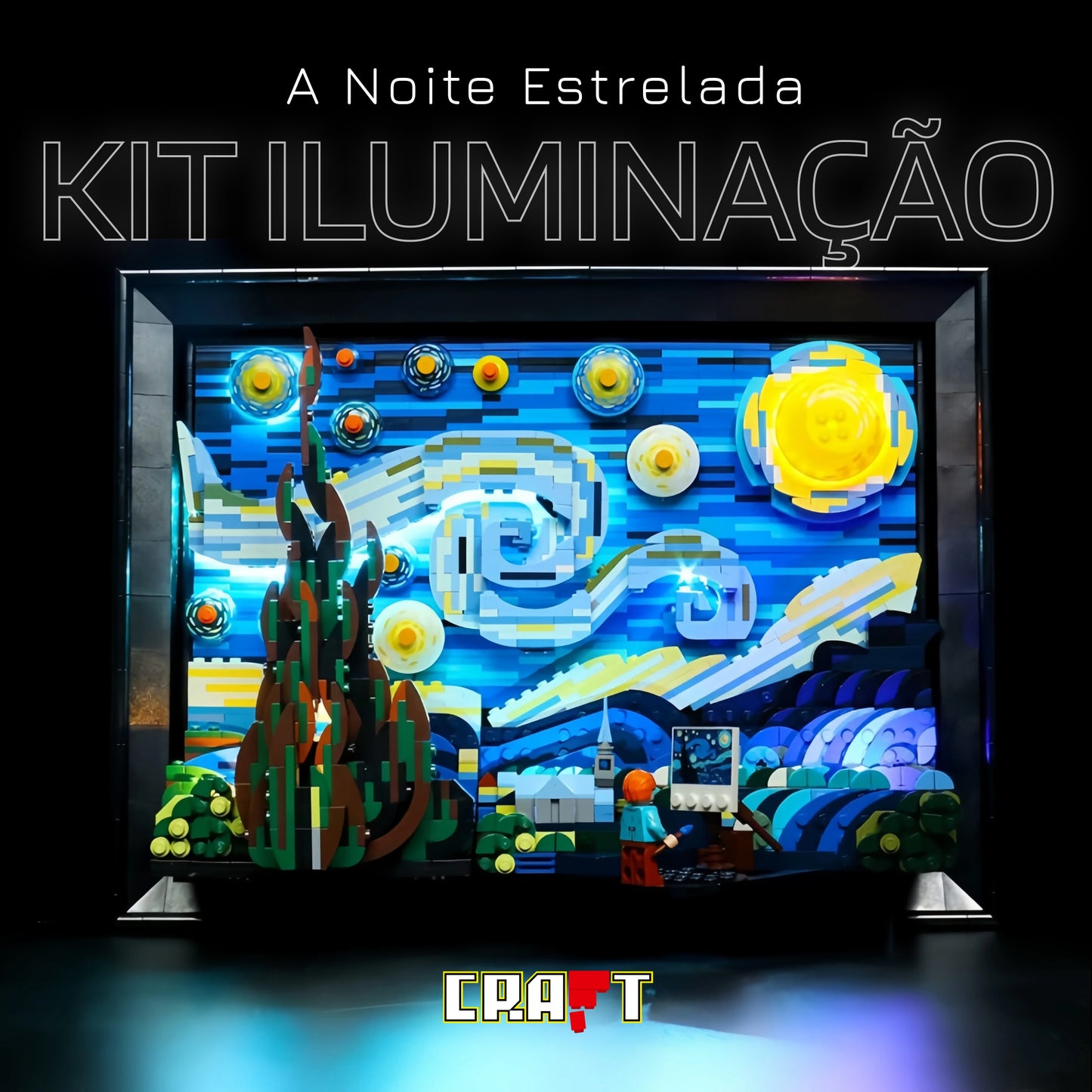 Kit de Iluminação para Van Gogh - A Noite Estrelada