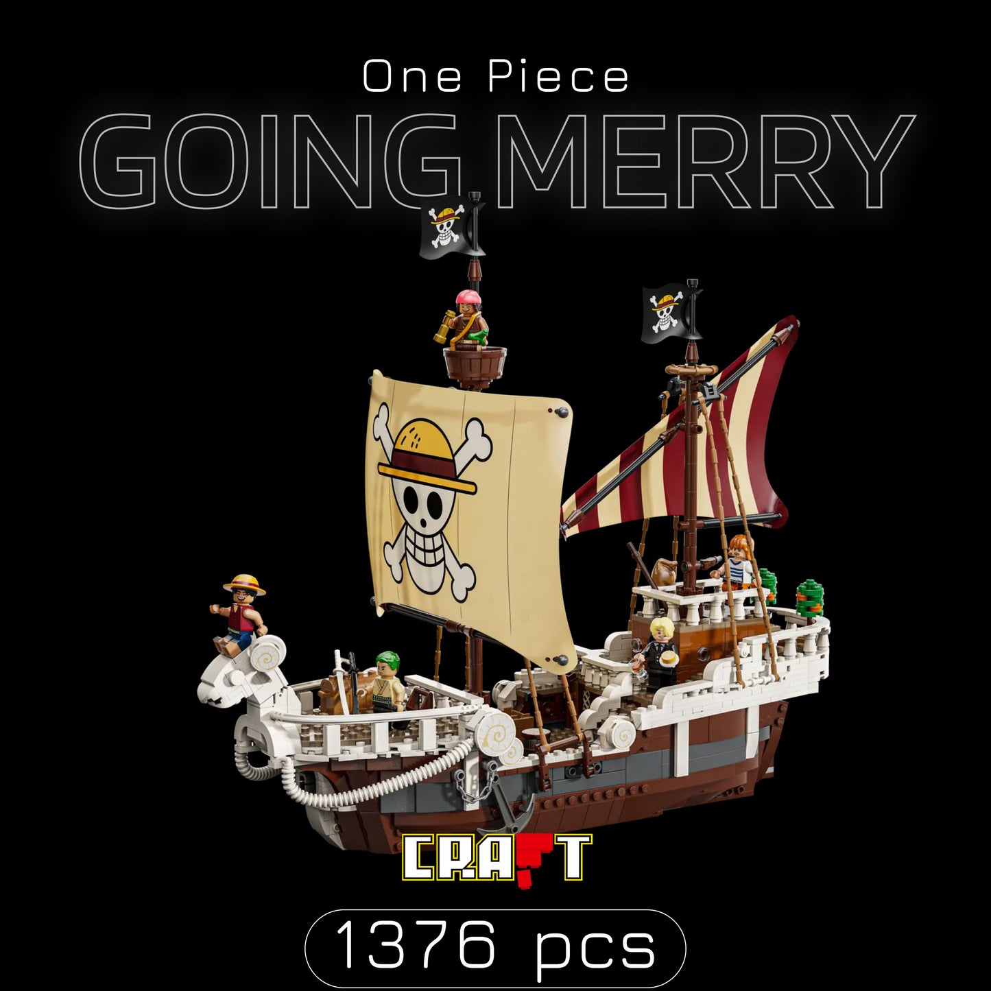 One Piece - Going Merry (1376 peças)