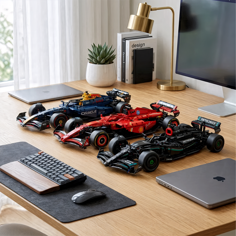 Compre Junto! As Três Fórmula-1 mais vendidas (Ferrari SF24, Mercedes AMG W14, Red Bull RB20)