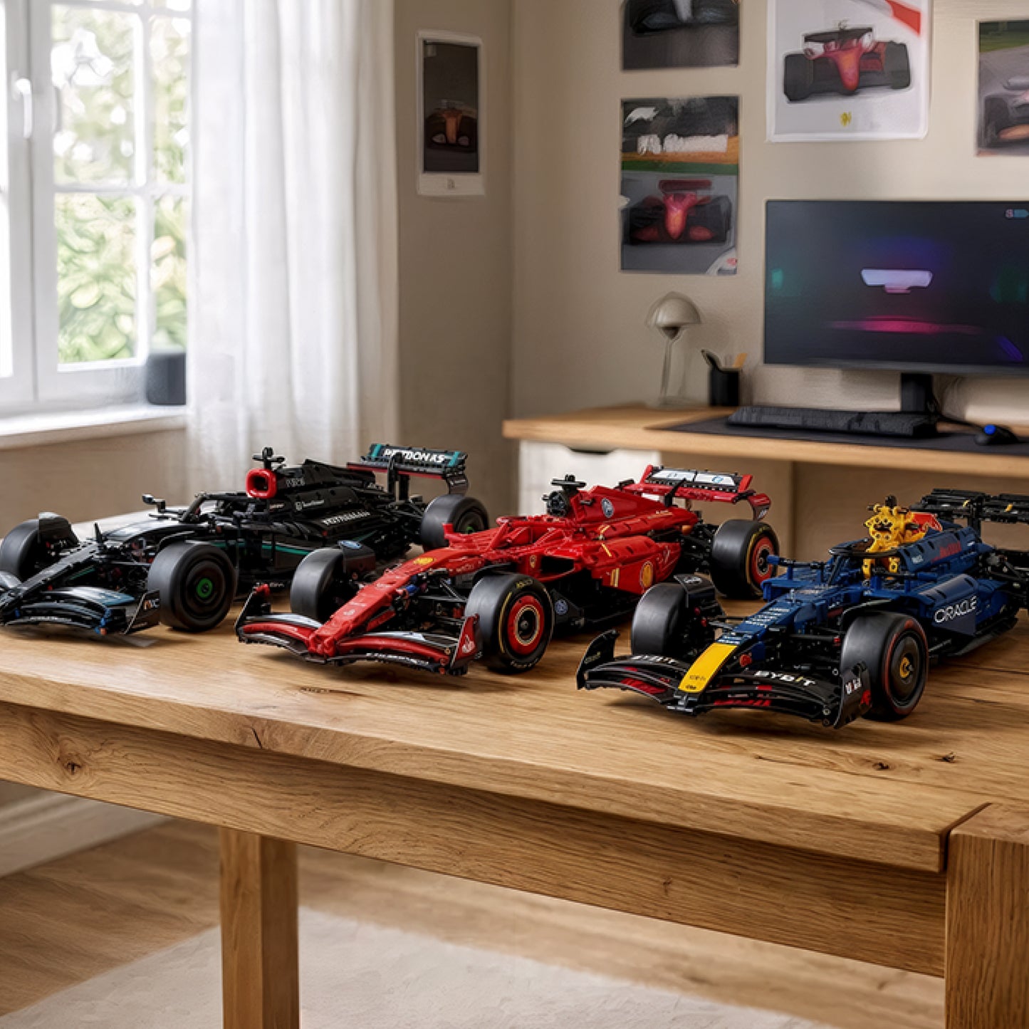 Compre Junto! As Três Fórmula-1 mais vendidas (Ferrari SF24, Mercedes AMG W14, Red Bull RB20)