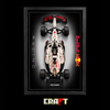 Quadro para Fórmula 1 - Max Verstappen RB21 degradê