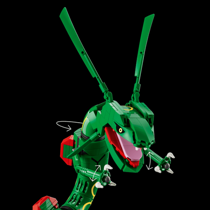 Pokémon Rayquaza, capa Brics Craft, posição 4, 1083 peças
