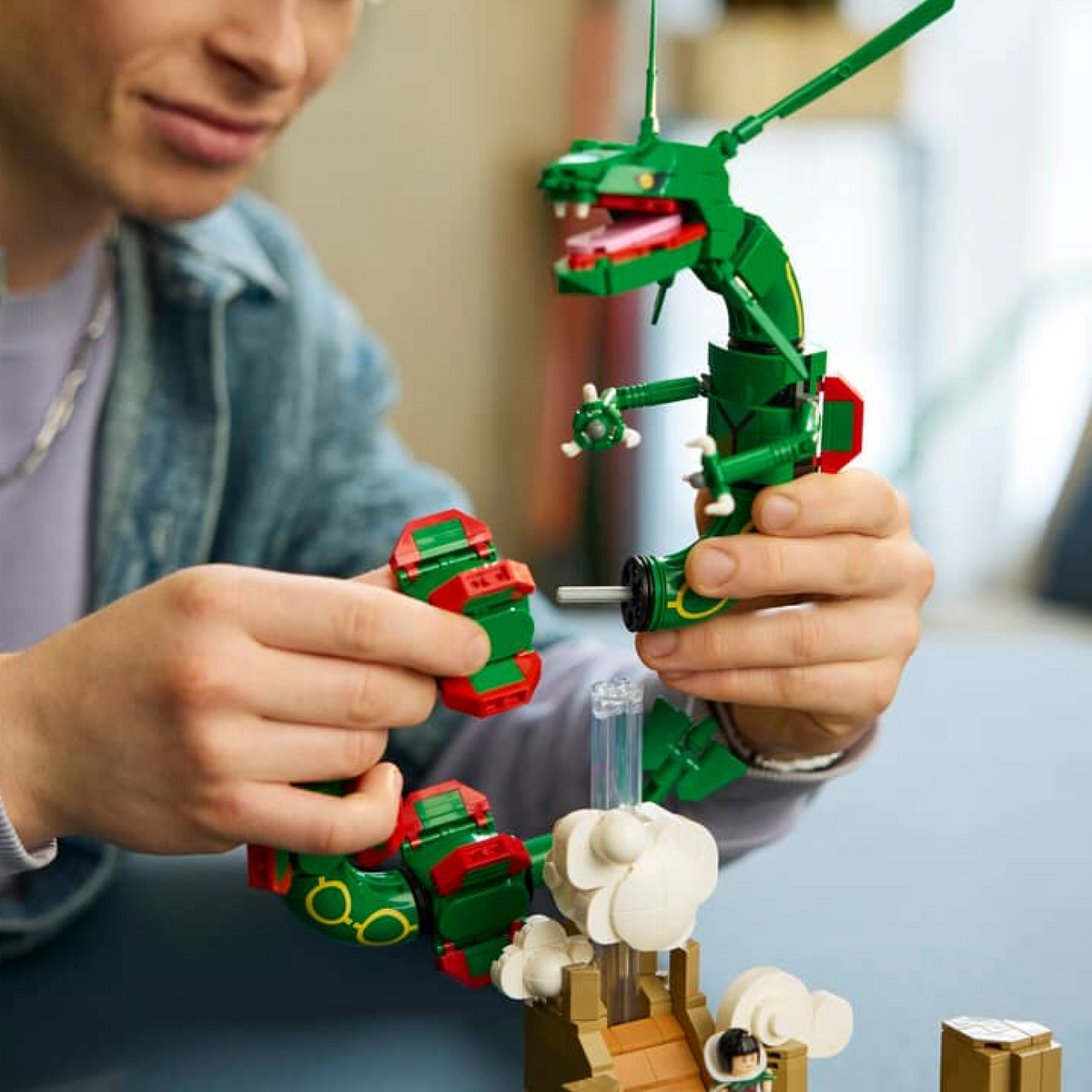 Pokémon Rayquaza, capa Brics Craft, posição 12, 1083 peças
